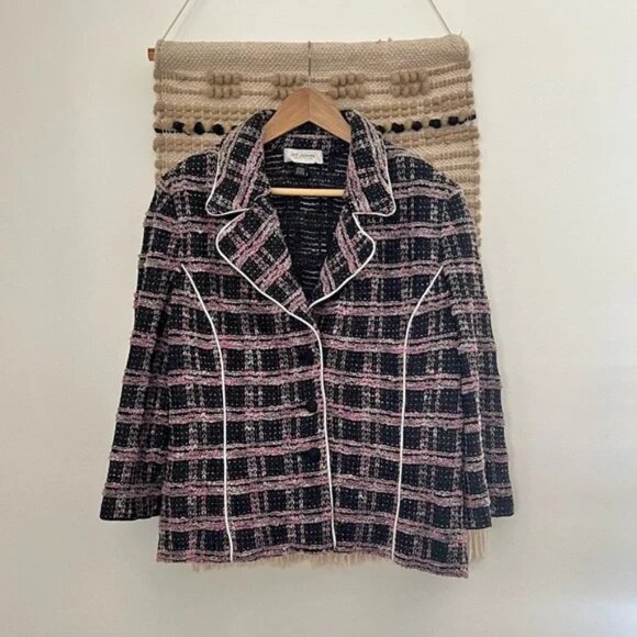 ST. JOHN Collection | Button Up Long Sleeve Blazer Coat - Picture 1 of 15